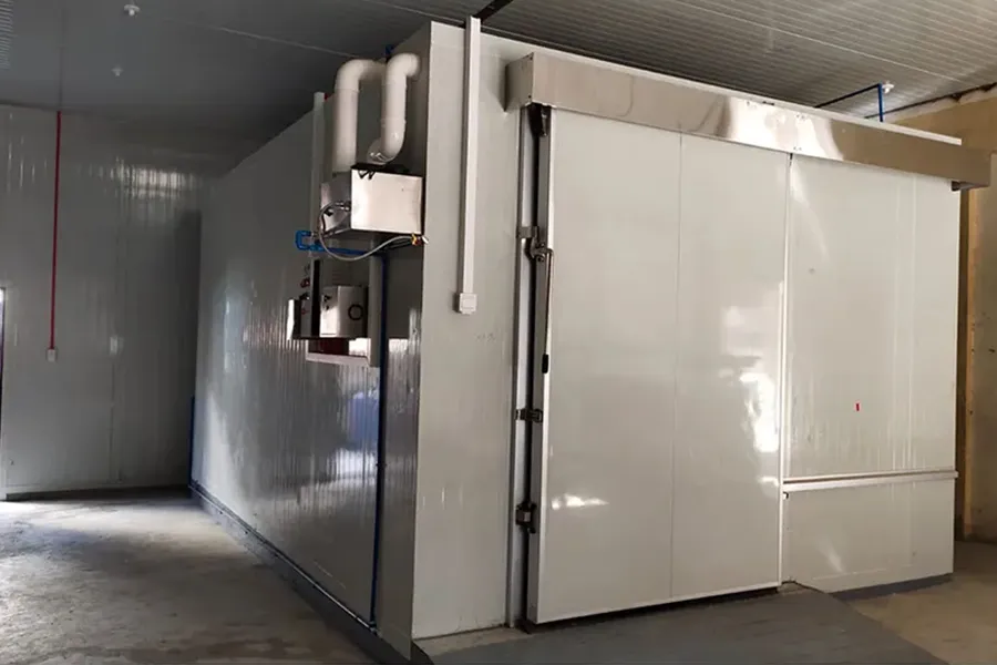 Rigorous quality control testing of an industrial humidifier unit